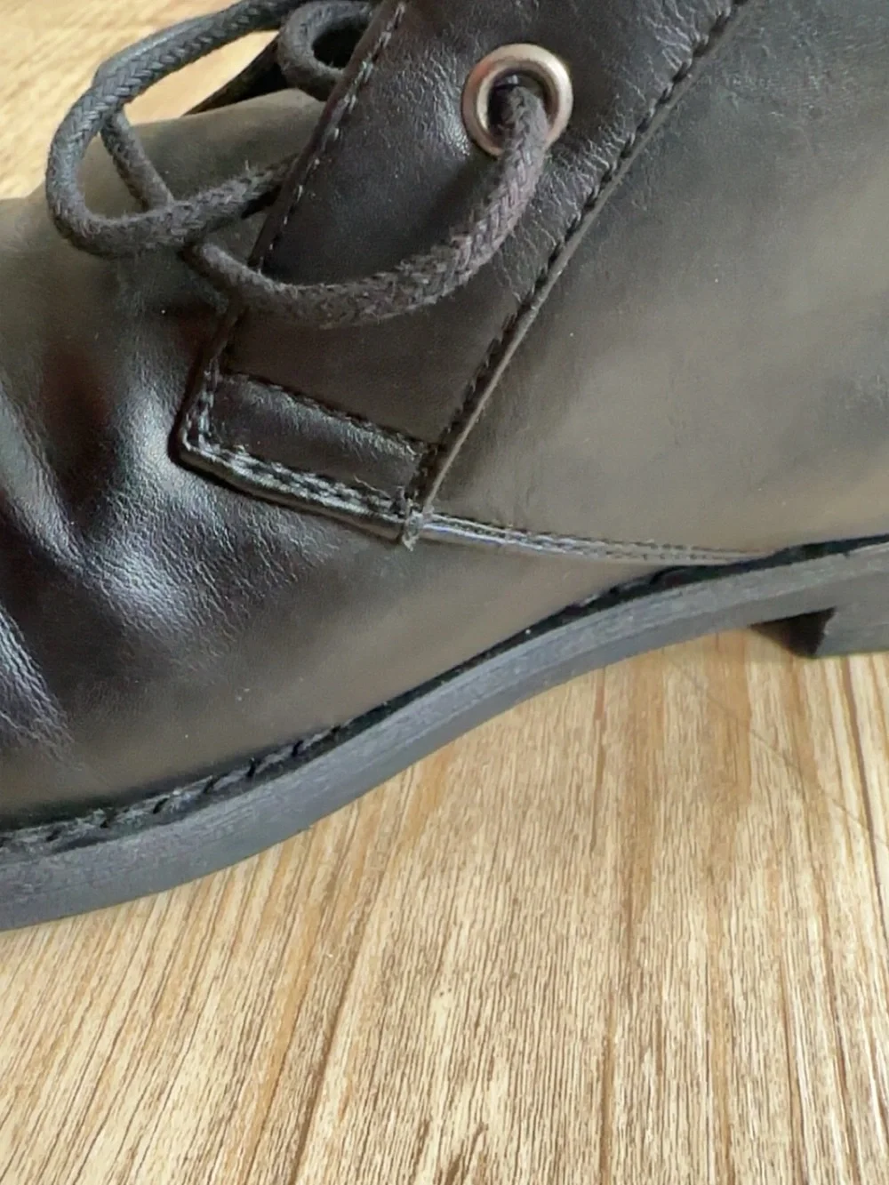 Marc Anthony Black Leather Chukka Boots - Lace-Up